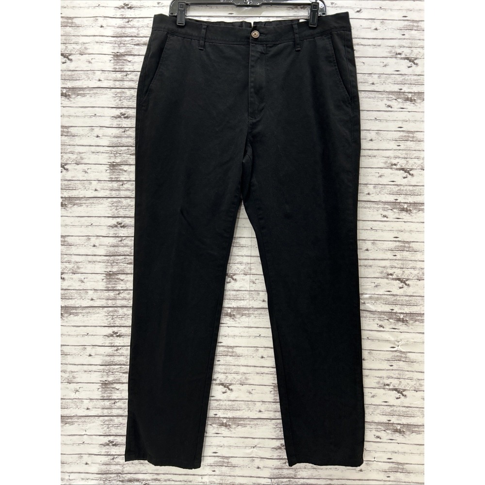 Mott and Bow Pants Mens 35X29 Twill Charles Chino Slim Ankle Stretch Flat Front